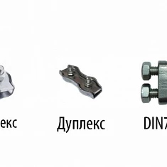 Крепление DIN741 3 мм троса нерж.