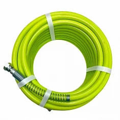 HDK381-5G HCG-3/8 Рукав d=6 L=1,50м 3/8 228Бар, Зелёный (антистатический) с пружинами гибкие (HYDEK)